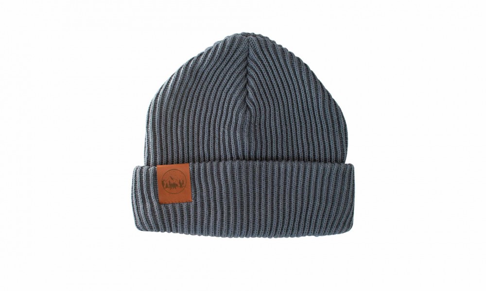 Vegane Mütze | KABAK Hat Warm Thick Knitted Grey