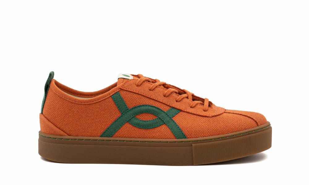 Veganer Sneaker | VESICA PISCIS KAFKA All Orange Green
