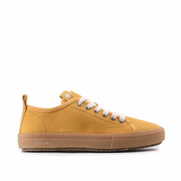 Veganer Sneaker | ZOURI Bloom Mustard Earth