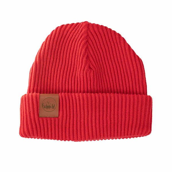Vegane Mütze | KABAK Hat Warm Thick Knitted Poppy Red